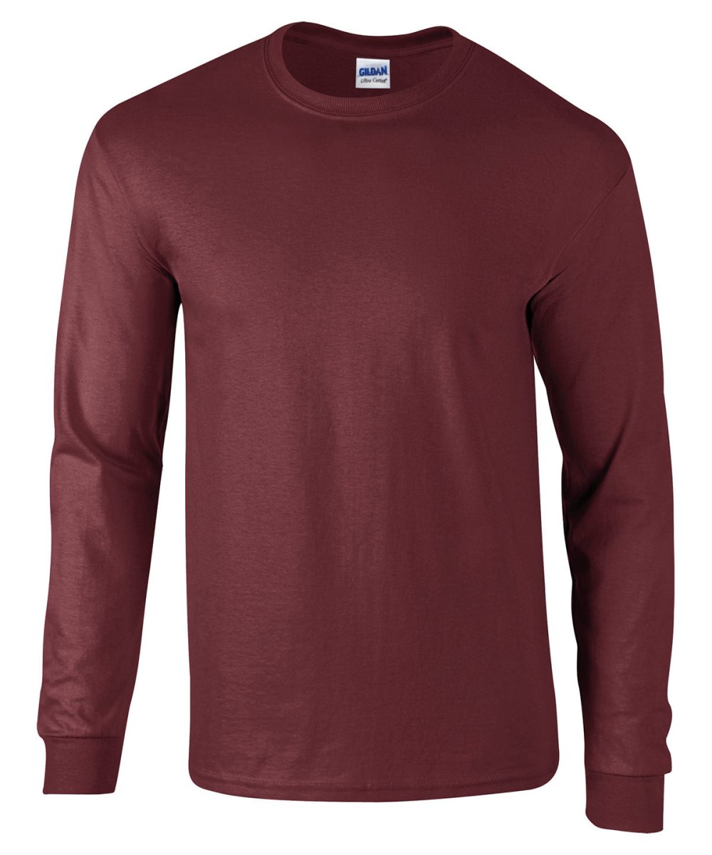 Maroon - Ultra Cotton™ adult long sleeve t-shirt - Mrch.
